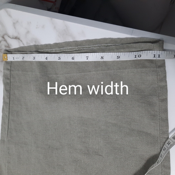 Soft Surroundings Wide Leg Pants Size Small Light Olive Green 100% Linen Pull On - Picture 14 of 14